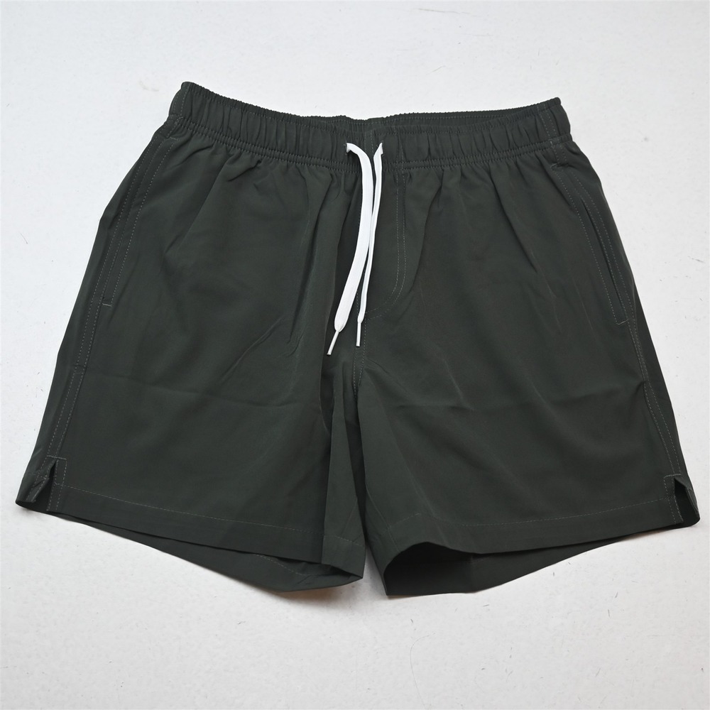 NEW BearBottom Mx5.5" Dark Green Lined Swim Drawstring Mens Shorts